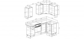 Кухонный гарнитур Старое Дерево 2000*1200 (Стол. 26мм) в Воткинске - votkinsk.ok-mebel.com | фото 2