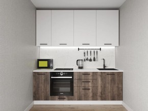 Кухонный гарнитур Старое Дерево 2200 h950 (Стол. 26мм) в Воткинске - votkinsk.ok-mebel.com | фото