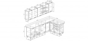 Кухонный гарнитур Старое Дерево 2600*1600 (Стол. 38мм) в Воткинске - votkinsk.ok-mebel.com | фото 2
