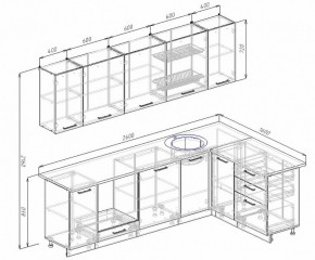 Кухонный гарнитур угловой Бланка 2600х1600 (Стол. 26мм) в Воткинске - votkinsk.ok-mebel.com | фото 2