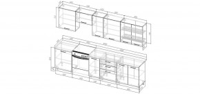 Кухонный гарнитур Умбра 3000 (Стол. 26мм) в Воткинске - votkinsk.ok-mebel.com | фото 2