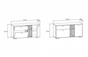 ЛАНС Комод К101 (дуб бунратти/графит) в Воткинске - votkinsk.ok-mebel.com | фото 3