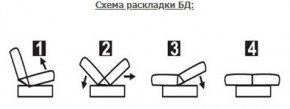 ЛАУРА ЛЮКС Диван Лаура Люкс БД+2подушки в Воткинске - votkinsk.ok-mebel.com | фото 7