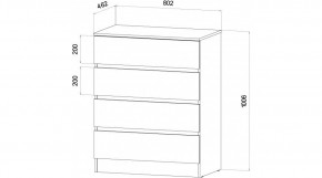 ЛЕНОРА Спальный гарнитур (модульный) графит в Воткинске - votkinsk.ok-mebel.com | фото 3