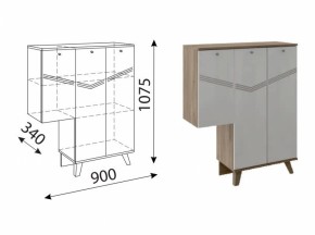 Лимба (гостиная) М07 Тумба (3 двери) правая в Воткинске - votkinsk.ok-mebel.com | фото