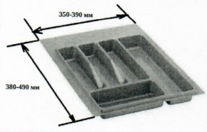 Лоток для столовых приборов 350-390 380-490 (SV-Мебель) в Воткинске - votkinsk.ok-mebel.com | фото 2