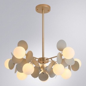 Люстра на штанге Arte Lamp Peacock A1369SP-10GY в Воткинске - votkinsk.ok-mebel.com | фото 2