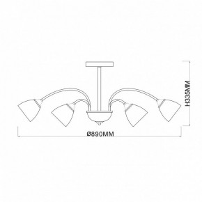 Люстра на штанге Escada Bouquet 1148/12P в Воткинске - votkinsk.ok-mebel.com | фото 3