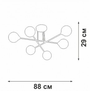 Люстра на штанге Vitaluce V3931 V3931-8/6PL в Воткинске - votkinsk.ok-mebel.com | фото 4