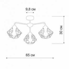 Люстра на штанге Vitaluce V4258 V4258-0/3PL в Воткинске - votkinsk.ok-mebel.com | фото 2