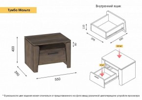 МАЛЬТА МС Спальный гарнитур (Дуб Винтерберг) в Воткинске - votkinsk.ok-mebel.com | фото 18