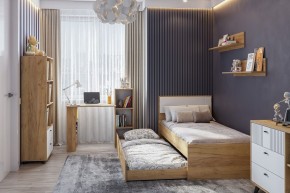 МИЛАН Детская (Дуб Золотой/Белый матовый) в Воткинске - votkinsk.ok-mebel.com | фото 47