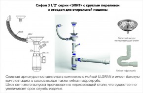 Мойка кухонная ULGRAN U-409 (970*500) в Воткинске - votkinsk.ok-mebel.com | фото 14