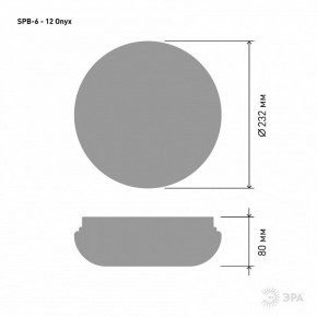 Накладной светильник Эра Классик SPB-6 - 12 Onyx в Воткинске - votkinsk.ok-mebel.com | фото 3