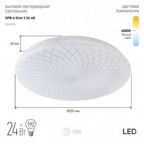 Накладной светильник Эра Slim SPB-6 Slim 3 24-4K в Воткинске - votkinsk.ok-mebel.com | фото 2