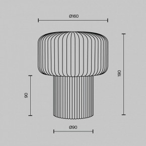 Настольная лампа декоративная Maytoni Omaggio MOD404TL-01BG в Воткинске - votkinsk.ok-mebel.com | фото 6