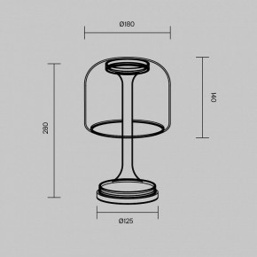 Настольная лампа декоративная Maytoni Spirito MOD286TL-L8G3K в Воткинске - votkinsk.ok-mebel.com | фото 4