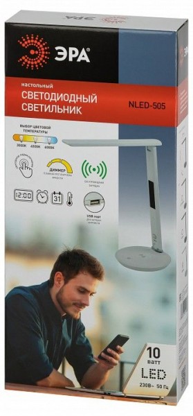 Настольная лампа офисная Эра  NLED-505-10W-W в Воткинске - votkinsk.ok-mebel.com | фото 5