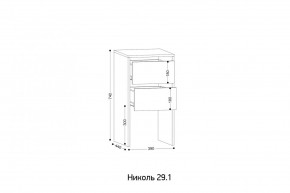 НИКОЛЬ 25 Шкаф 5-ти створчатый в Воткинске - votkinsk.ok-mebel.com | фото 7