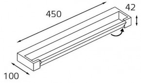 Подсветка для зеркала Italline IT01-1068/45 IT01-1068/45 black в Воткинске - votkinsk.ok-mebel.com | фото 2