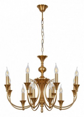 Подвесная люстра Arte Lamp Collinetta A4094LM-12PB в Воткинске - votkinsk.ok-mebel.com | фото 2