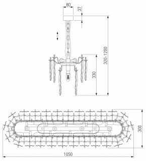 Подвесная люстра Bogate"s Leaf 370 в Воткинске - votkinsk.ok-mebel.com | фото 4