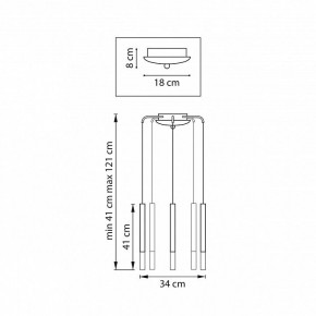Подвесная люстра Lightstar Tubo L5T747133 в Воткинске - votkinsk.ok-mebel.com | фото 3