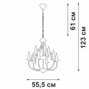 Подвесная люстра Vitaluce V1863 V1863-8/9 в Воткинске - votkinsk.ok-mebel.com | фото 3