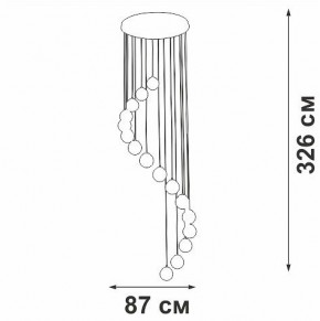 Подвесная люстра Vitaluce V2893 V2893-9/16S в Воткинске - votkinsk.ok-mebel.com | фото 4