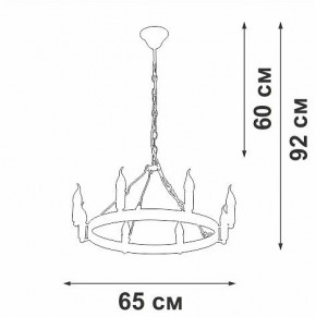 Подвесная люстра Vitaluce V3924 V3924-1/8 в Воткинске - votkinsk.ok-mebel.com | фото 3