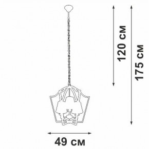 Подвесная люстра Vitaluce V4991 V4991-8/3 в Воткинске - votkinsk.ok-mebel.com | фото 3