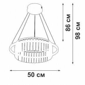 Подвесная люстра Vitaluce V54010 V54010-0/1S в Воткинске - votkinsk.ok-mebel.com | фото 6