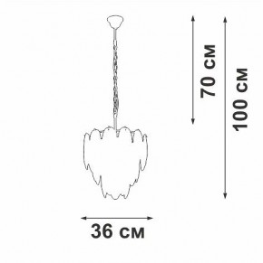 Подвесная люстра Vitaluce V5887 V5887-8/7 в Воткинске - votkinsk.ok-mebel.com | фото 5