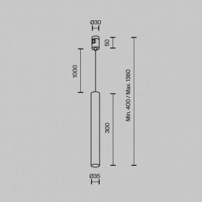 Подвесной светильник Maytoni Focus Led TR155-1-5W3K-B в Воткинске - votkinsk.ok-mebel.com | фото 5