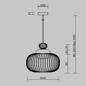 Подвесной светильник Maytoni Levitation MOD376PL-01G в Воткинске - votkinsk.ok-mebel.com | фото 5