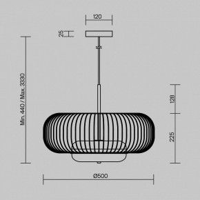 Подвесной светильник Maytoni Levitation MOD376PL-L30G3K в Воткинске - votkinsk.ok-mebel.com | фото 5