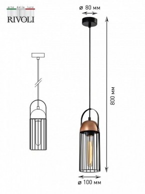 Подвесной светильник Rivoli Anemon Б0047359 в Воткинске - votkinsk.ok-mebel.com | фото 9