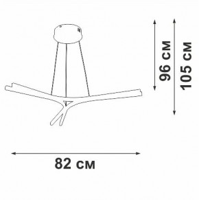 Подвесной светильник Vitaluce V2708 V2708-0/3S в Воткинске - votkinsk.ok-mebel.com | фото 3