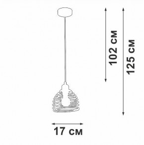 Подвесной светильник Vitaluce V2854 V2854-1/1S в Воткинске - votkinsk.ok-mebel.com | фото 5