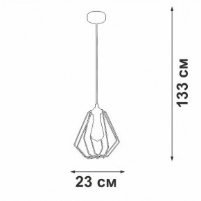 Подвесной светильник Vitaluce V2867 V2867-1/1S в Воткинске - votkinsk.ok-mebel.com | фото 5