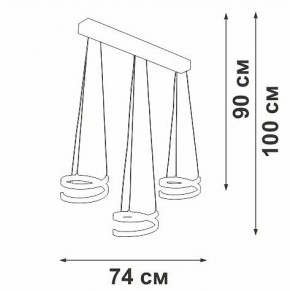 Подвесной светильник Vitaluce V3047 V3047-0/3S в Воткинске - votkinsk.ok-mebel.com | фото 4