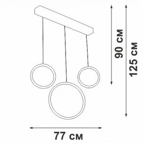 Подвесной светильник Vitaluce V3050 V3050-0/3S в Воткинске - votkinsk.ok-mebel.com | фото 5