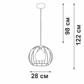 Подвесной светильник Vitaluce V3098 V3098-1/1S в Воткинске - votkinsk.ok-mebel.com | фото 5