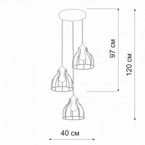 Подвесной светильник Vitaluce V3102 V3102-0/3S в Воткинске - votkinsk.ok-mebel.com | фото 4