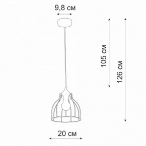 Подвесной светильник Vitaluce V3102 V3102-1/1S в Воткинске - votkinsk.ok-mebel.com | фото 3