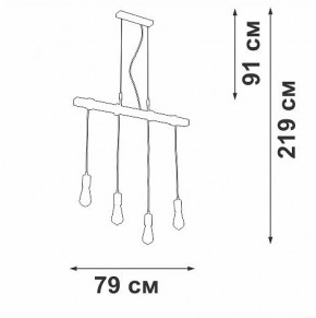 Подвесной светильник Vitaluce V47160 V47160-1/4S в Воткинске - votkinsk.ok-mebel.com | фото 5