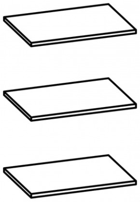 Полки арт. П107 для артикула 107 (3 шт.) в Воткинске - votkinsk.ok-mebel.com | фото