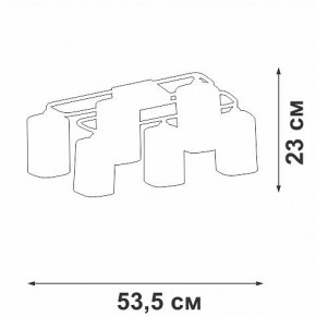 Потолочная люстра Vitaluce V3092 V3092-1/6PL в Воткинске - votkinsk.ok-mebel.com | фото 4