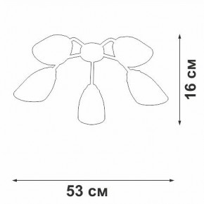 Потолочная люстра Vitaluce V31950 V31950/5PL в Воткинске - votkinsk.ok-mebel.com | фото 3