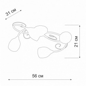 Потолочная люстра Vitaluce V3269 V3269-3/4PL в Воткинске - votkinsk.ok-mebel.com | фото 2